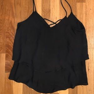 Spaghetti strap flowy camisole top